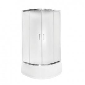 Душова кабіна Besco Modern 90x90x165, скло mrozone (MP-90-165-M)