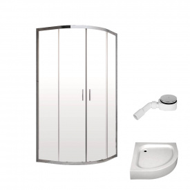 Душова кабіна Radaway Alienta A 900х900х1900 + піддон Lupo + сифон R500 (10229090-01-01KL500)