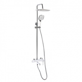 Душова система Qtap Grand на три споживача Chrome/White (QTGRAWCR1004)
