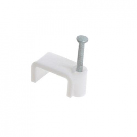 Скоба кабельна 8 мм плоска (уп.-100шт)