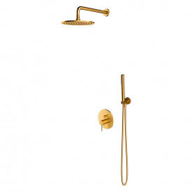 Душова система прихованого монтажу Omnires Y, золото брашоване (SYSY19GLB)