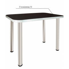 Стіл кухонний Відень 2 ST (ширина 1000) МАКСІ МЕБЛІ Венге магія/Біла гладка (12362) Королёво