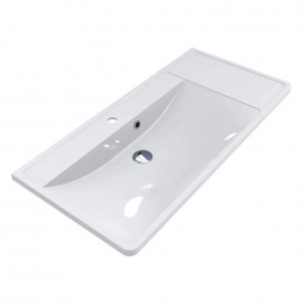 Умивальник Miraggio Sacramento 1000C, miramarble, білий глянцевий