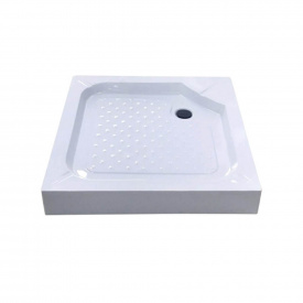 Душовий піддон квадратний Bravo Lubawa SL 90х90х13 білий