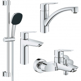 Набір змішувачів 4 в 1 для ванни та кухні Grohe QuickFix Start M-Size (UA202301KE)