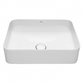 Раковина накладна Roca Inspira Square 500x370 білий з декоративною кришкою