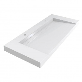 Умивальник Miraggio Olmos 1200, miramarble, білий глянцевий