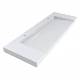 Умивальник Miraggio Olmos 1500, miramarble, білий глянцевий