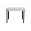 Стіл кухонний з дерев'яними ніжками М2 (ширина 800 мм) МАКСІ МЕБЛІ Біла гладка (5102370) Талалаевка