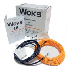 Нагревательный кабель WOKS-18 для теплого пола 1380 Вт, 78 м Хуст