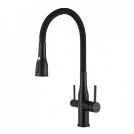 Змішувач для кухні під осмос Gappo G4399-66 чорний