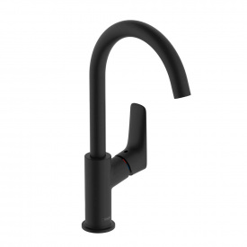 Змішувач для раковини Hansgrohe Logis 210, чорний мат (71131670)