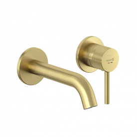 Зовнішня частина змішувача для раковини Kludi Bozz 180 мм, брашоване золото (38244N076)