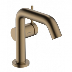 Змішувач для умивальника Hansgrohe Tecturis S 110 Fine CoolStart без донного клапана Brushed Bronze (73321140)