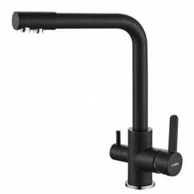 Змішувач для кухні під осмос Globus Lux Lazer GLLR-0444-1-ONIX чорний