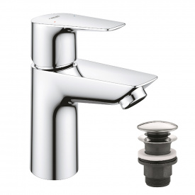 Змішувач для раковини Grohe QuickFix StartEdge S-Size з донним клапаном, хром (23898001)