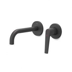 Змішувач для умивальника Tres FUJI вилив 177 мм, чорний матовий (28130001NM)