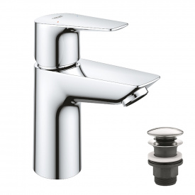 Змішувач для раковини Grohe QuickFix StartEdge S-Size з донним клапаном, хром (24199001)