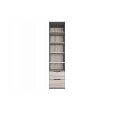 Стелаж CloudCrest-2 (Дуб Сонома + Сірий Степовий, 200х43х50 см)