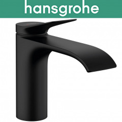 Смеситель Hansgrohe (art 75022670) для раковины без слива Vivenis, чёрный мат Одеса
