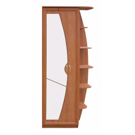 Передпокій Ізабель МДФ накладки профіль Секція 0,9 (з дзеркалом) (плюс) МАКСІ МЕБЛІ Вільха (11189)