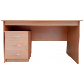 Стіл письмовий з тумбою Вега МАКСІ МЕБЛІ Бук (11700)