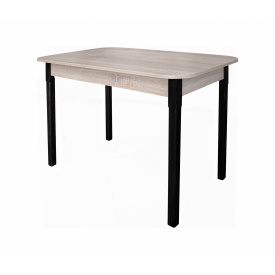 Стіл кухонний з дерев'яними ніжками (ширина 1200 мм) МАКСІ МЕБЛІ Дуб сонома/Венге темний (12886)