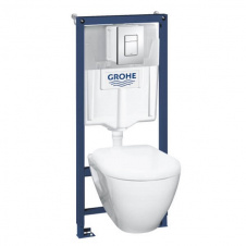 Інсталяція для унітазу Grohe SOLIDO Perfect набір 4в1 з унітазом із сидінням Soft-clos (39186000)