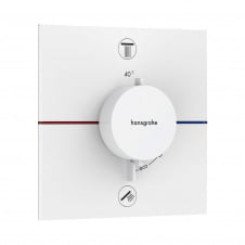 Термостат прихованого монтажу Hansgrohe ShowerSelect Comfort E 2 функції, білий матовий (15572700)