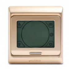 Сенсорний терморегулятор теплої підлоги In-Therm E91 золотий