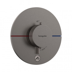 Термостат прихованого монтажу Hansgrohe ShowerSelect Comfort S HighFlow 1 функція, матовий чорний хром (15562340) Володимир-Волинський