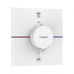 Термостат прихованого монтажу Hansgrohe ShowerSelect Comfort E 2 функції, білий матовий (15572700) Акимовка
