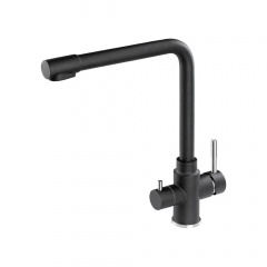 Змішувач для кухні Granado Badalona Black Shine (gz0401) Еланец