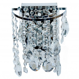 Светильник настенный классическое бра Sunlight хрусталь серебро E1380/2w