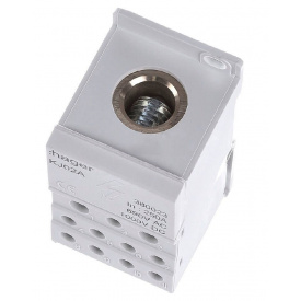 Блок розгалужувальний Hager 400A (вхід 1х150мм2; вихід 2х25х16мм2+4х10мм2)