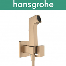 Гигиенический душ Hansgrohe (art 29233140) с смесителем, шлангом и держателем Bidette 1jet S, брошированная бронза