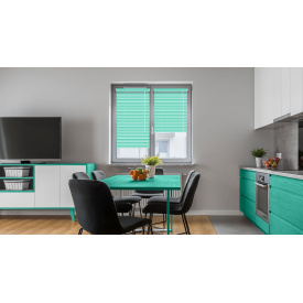 Жалюзі горизонтальні алюмінієві бірюзовий