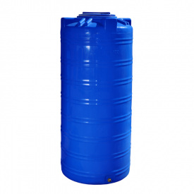 Бочка пластикова 750л вертикальна, двошарова, харчова Рото Європласт