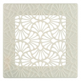 Кришка для вентилятора Вентс Арт-Деко Флора 200х200 айворі сяйво