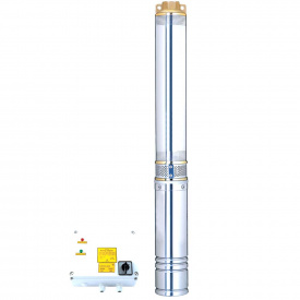 Насос відцентровий Dongyin 380В 4.0кВт 240(165)л/хв Ø102 мм (з 3х ЧАСТИН) 4SD10/22 (7771663)