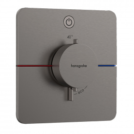 Термостат прихованого монтажу Hansgrohe ShowerSelect Comfort Q 1 функція, матовий чорний хром (15581340)