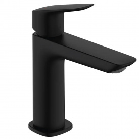 Змішувач для раковини Hansgrohe Logis із зливним набором чорний матовий