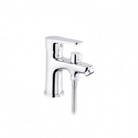 Змішувач для раковини Kroner KRM Elbe - C015 з гігієнічним душем хром