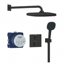 Душова система прихованого монтажу Grohe QuickFix Precision з Vitalio Comfort 250, чорний матовий (348822430)