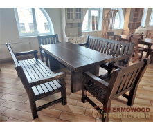 Деревянная мебель из массива сосны с патированием от производителя, комплект Furniture set - 43