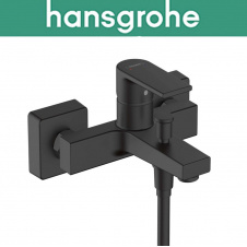 Смеситель Hansgrohe (art 71450670) для ванны однорычажный с наружной установкой Vernis Shape, чёрный матовый