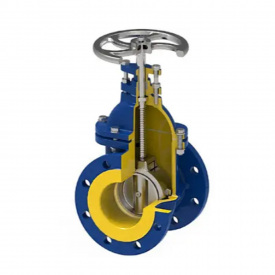 Засувка чавунна клинова Zetkama 110D DN200 PN16