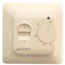 Терморегулятор механічний In-Therm RTC 70 бежевий