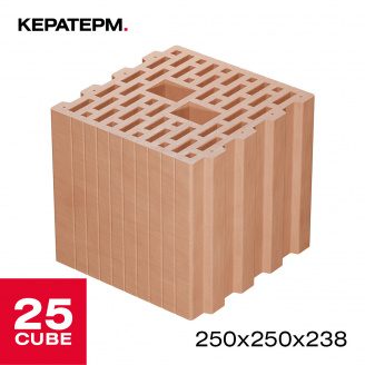 Керамоблок Кератерм 25CUBE