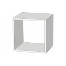 Модульний стеллаж FlexiCube-1 (Німфея Альба, 368х336х368 мм)